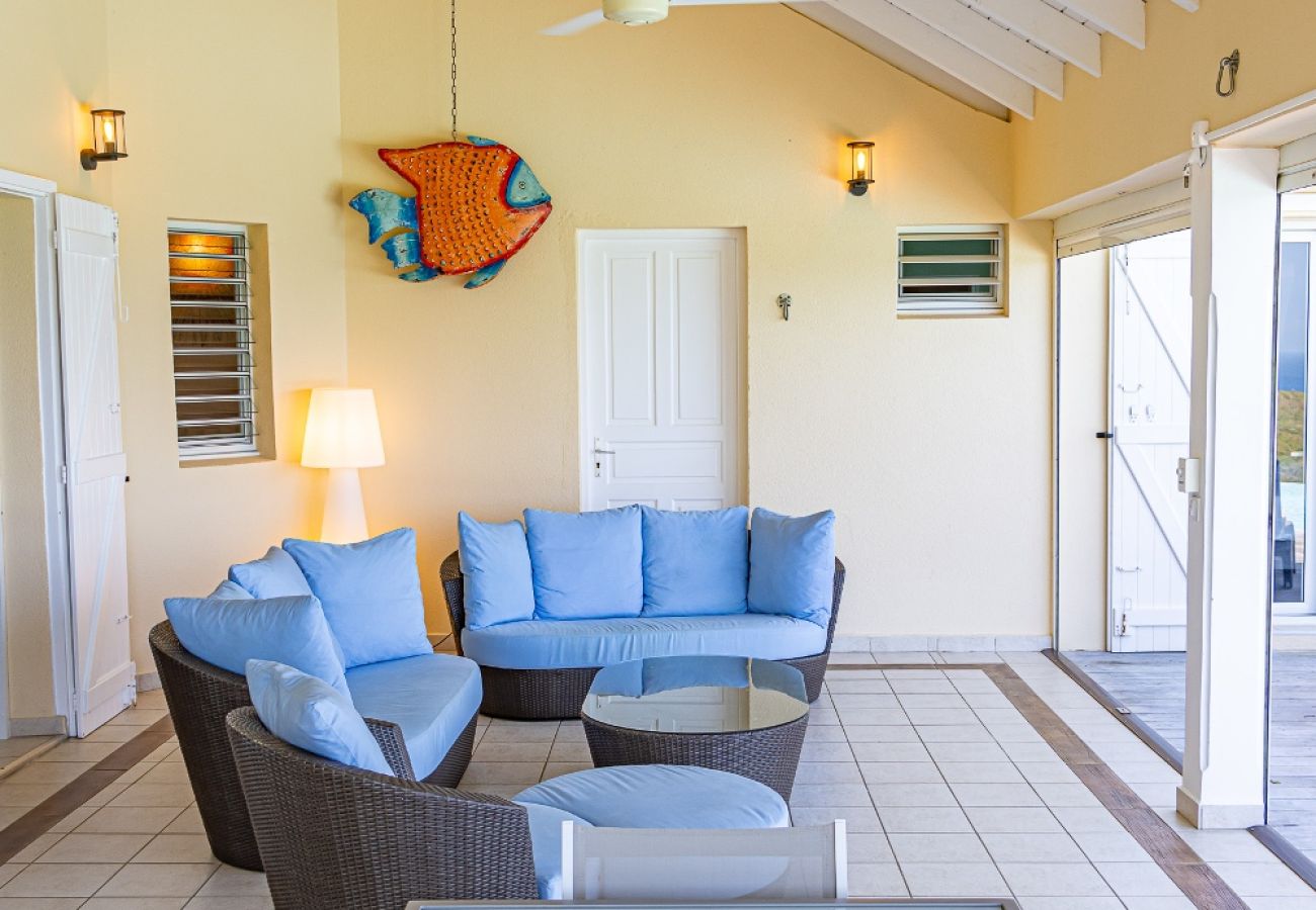 Villa à Deshaies - Villa à Deshaies G166A vue mer 3ch piscine