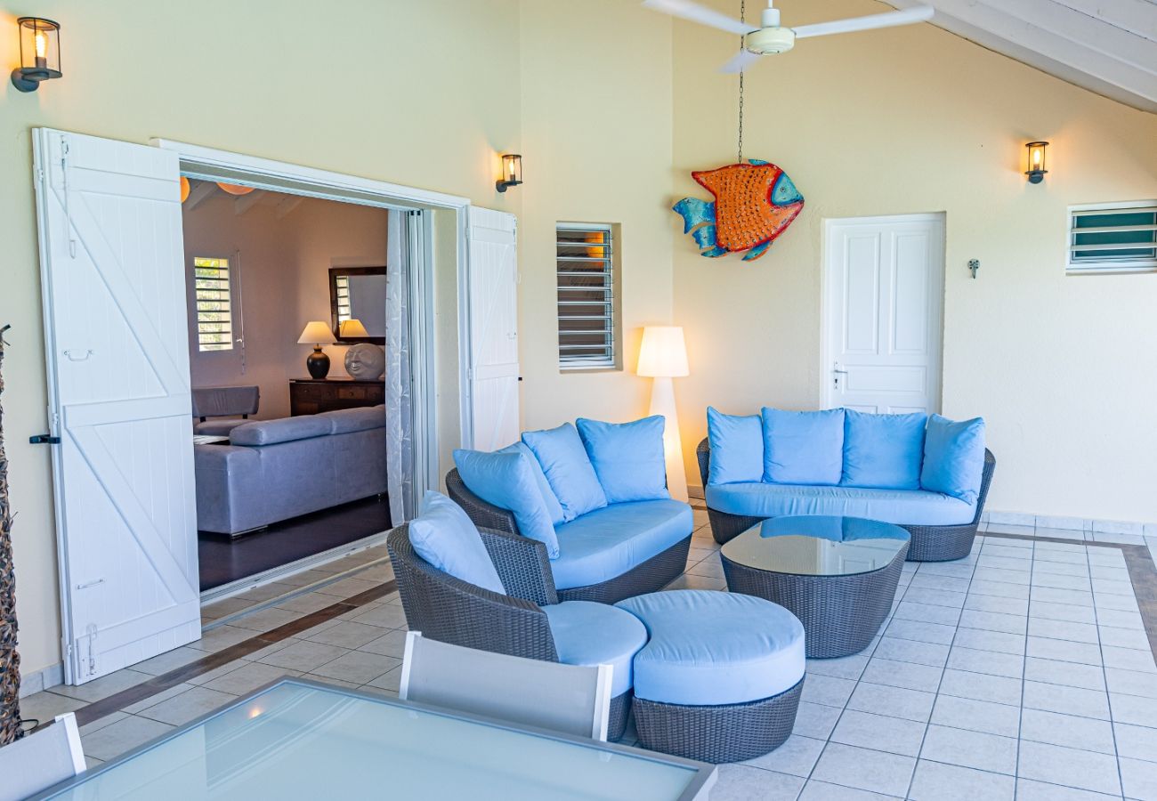 Villa à Deshaies - Villa à Deshaies G166A vue mer 3ch piscine