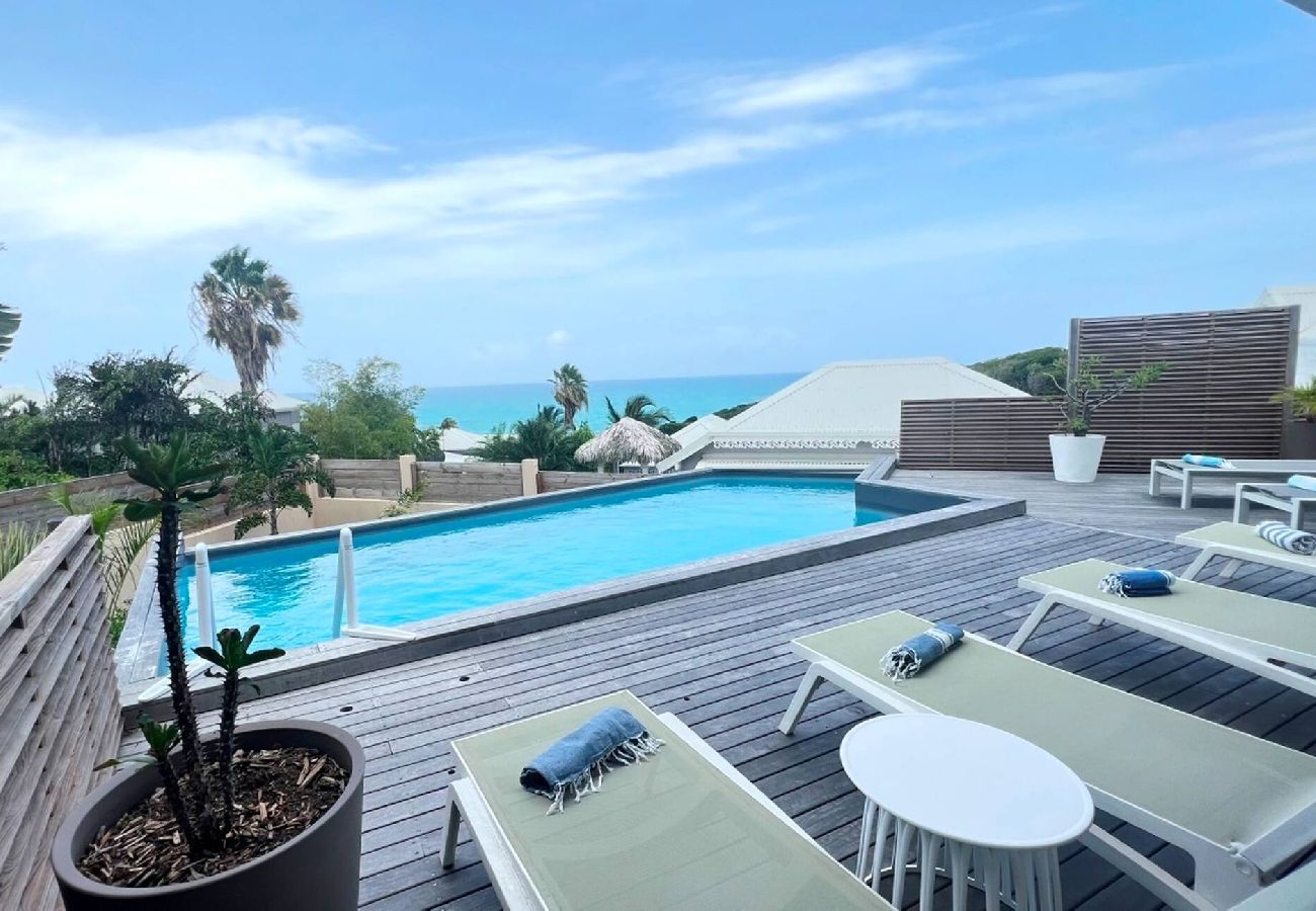 Villa à Sainte-Anne - Villa à Ste Anne G170 - 4 chambres piscine vue mer