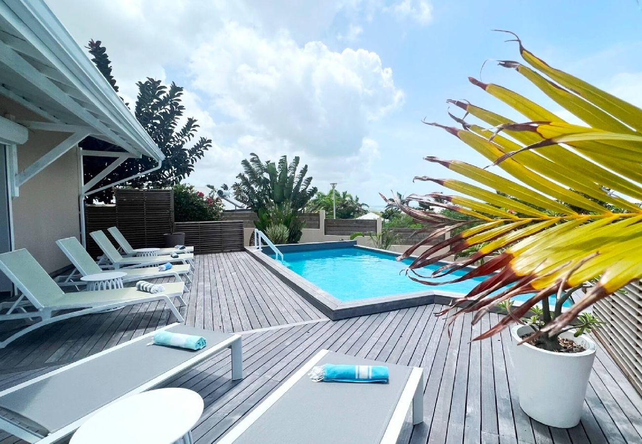 Villa à Sainte-Anne - Villa à Ste Anne G170 - 4 chambres piscine vue mer