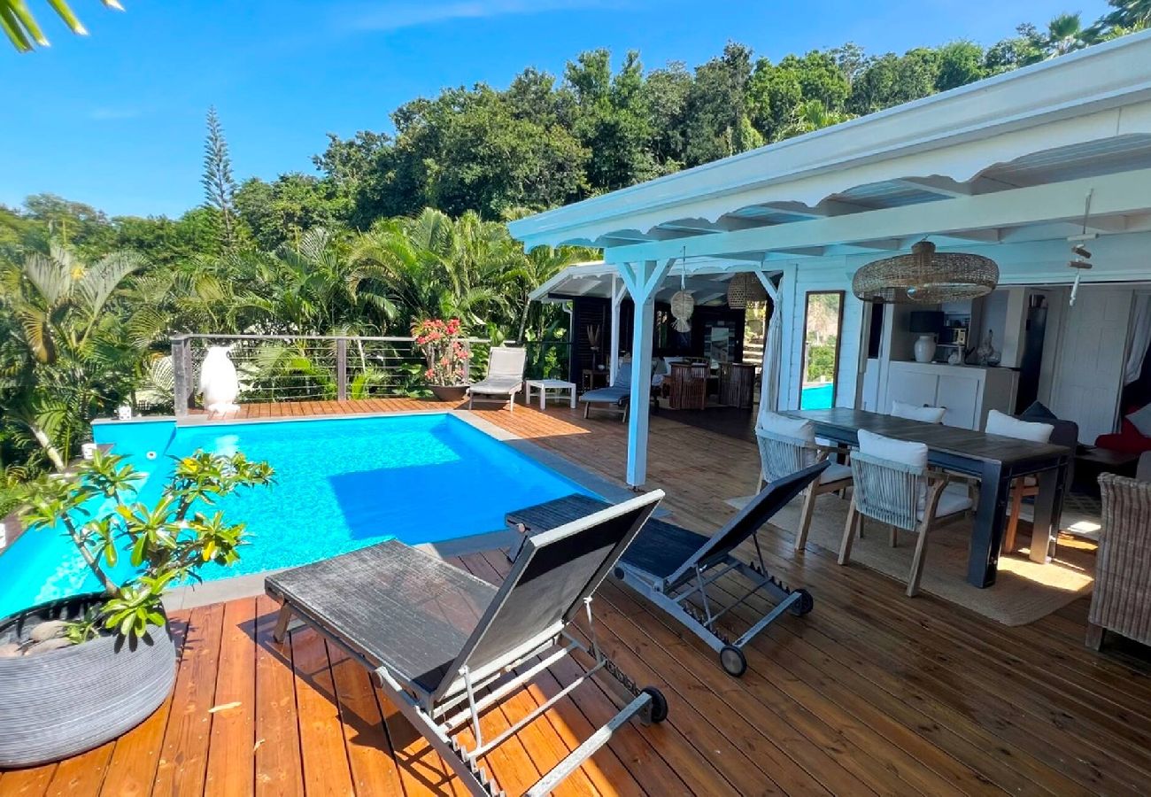 Villa à Deshaies - Villa à Deshaies G099C 2 chambres piscine vue mer