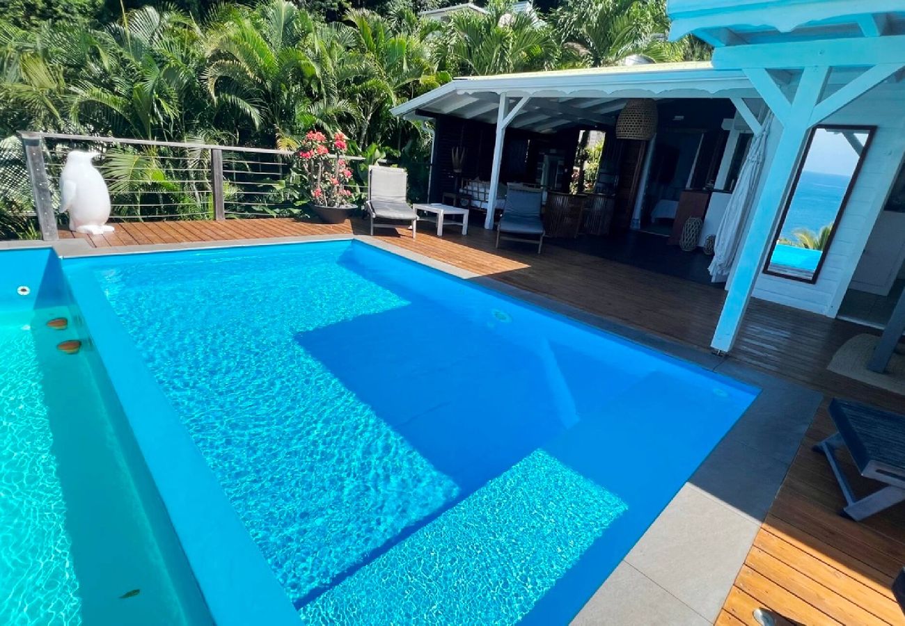 Villa à Deshaies - Villa à Deshaies G099C 2 chambres piscine vue mer