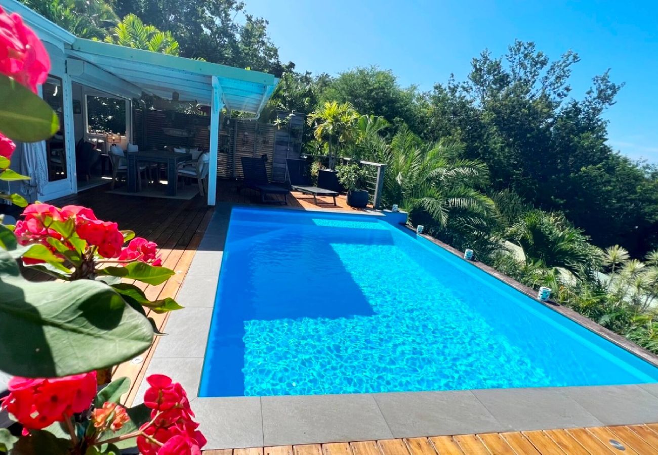 Villa à Deshaies - Villa à Deshaies G099C 2 chambres piscine vue mer