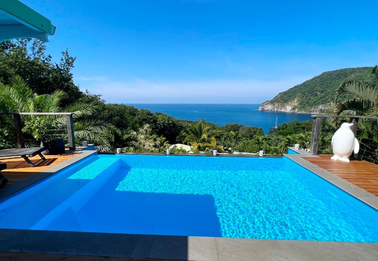 Villa à Deshaies - Villa à Deshaies G099C 2 chambres piscine vue mer