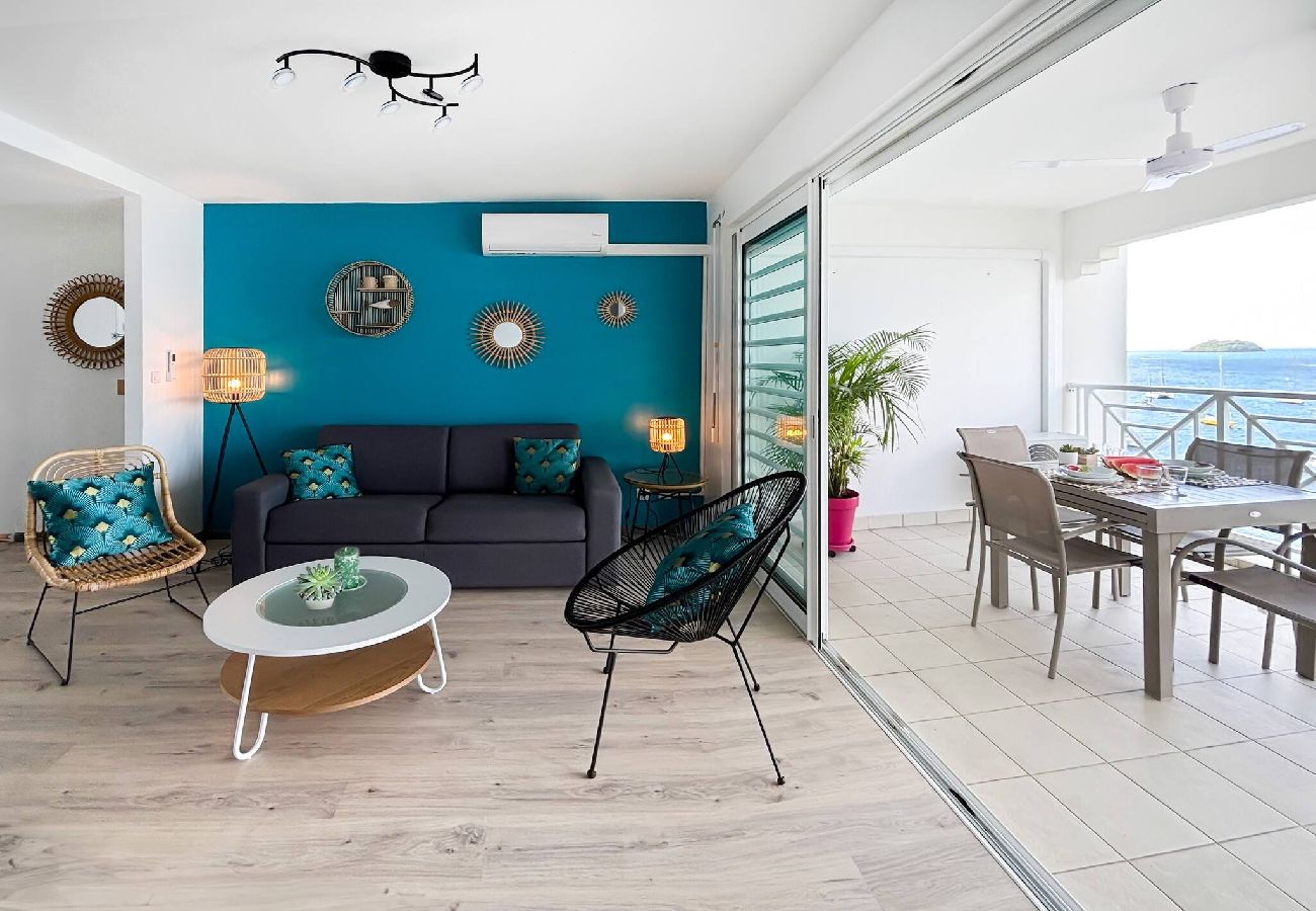Appartement à Les Trois-Ilets - 543091 - T3 Bleu Lagoon, vue mer, plage