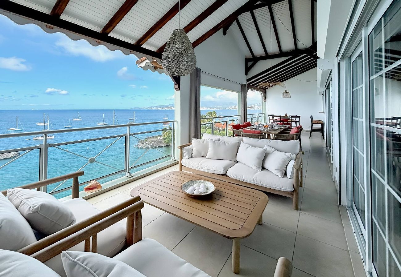 Appartement à Les Trois-Ilets - T5 Le Grand Bleu, vue mer,  plage a 100 mètres