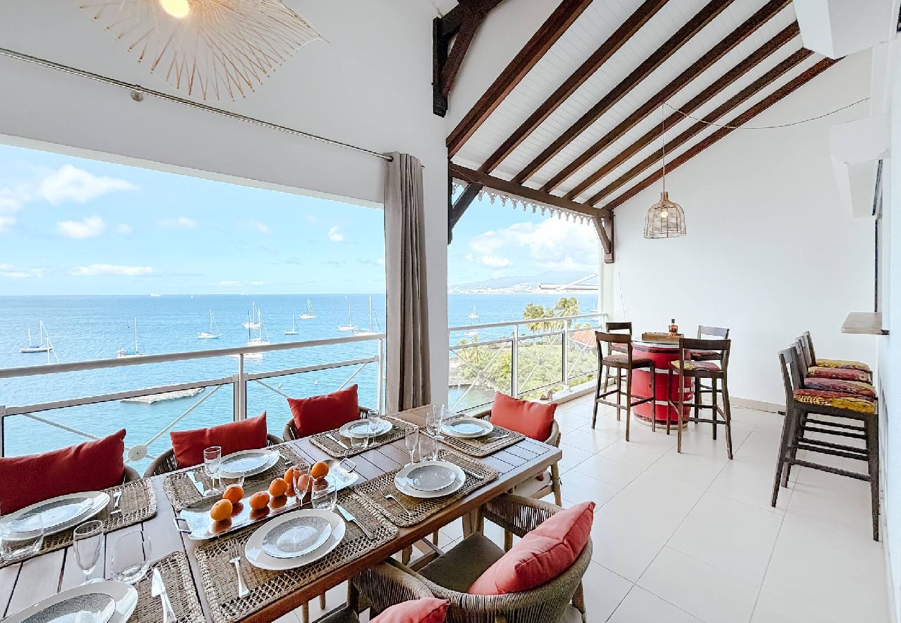 Appartement à Les Trois-Ilets - T5 Le Grand Bleu, vue mer,  plage a 100 mètres