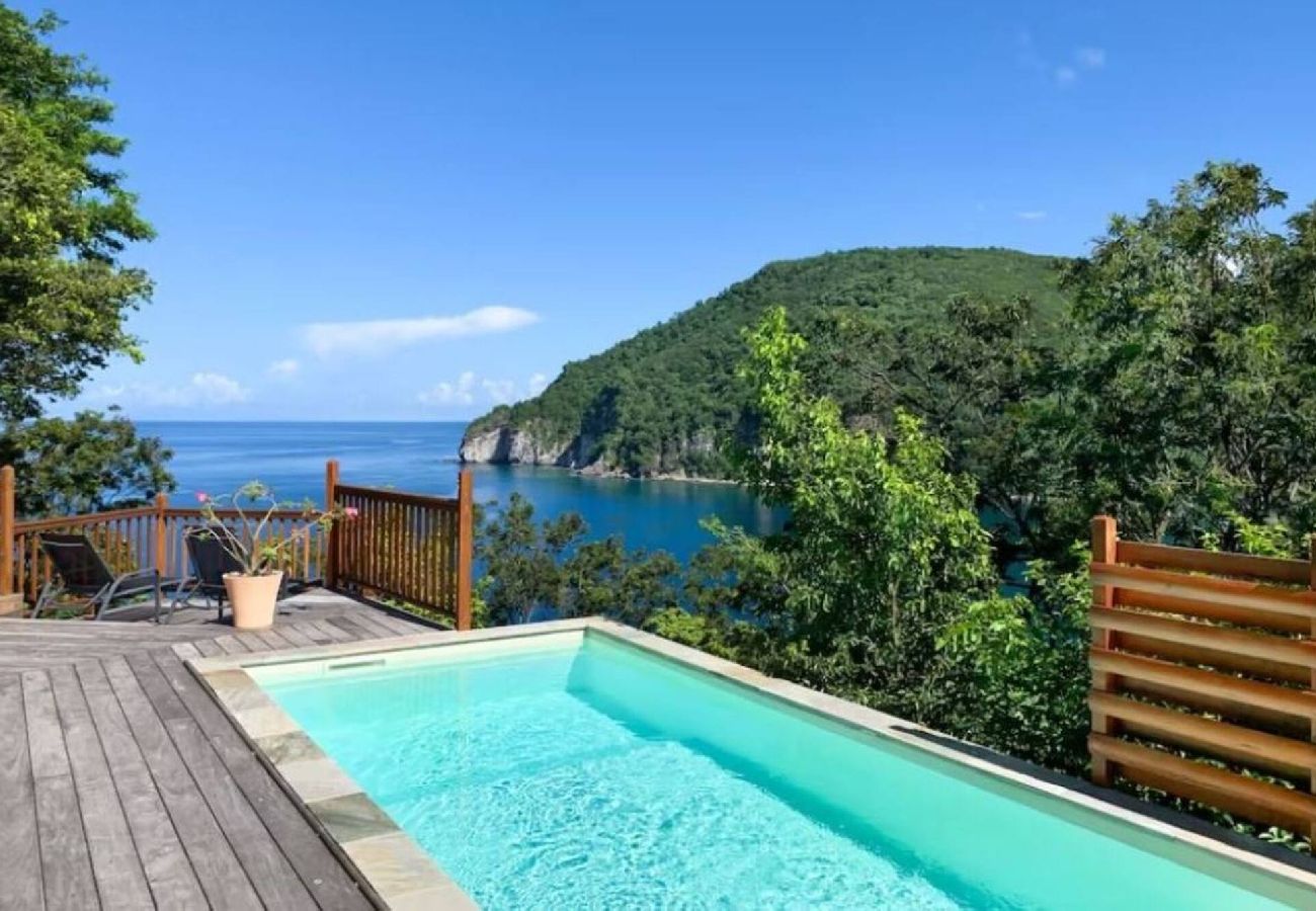Villa à Deshaies - Villa à Deshaies G166D 2 chambres piscine vue mer