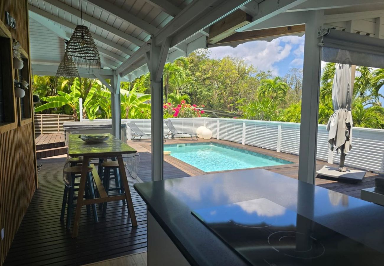 Villa à Deshaies - Villa à Deshaies G128B 3 chambres piscine vue mer