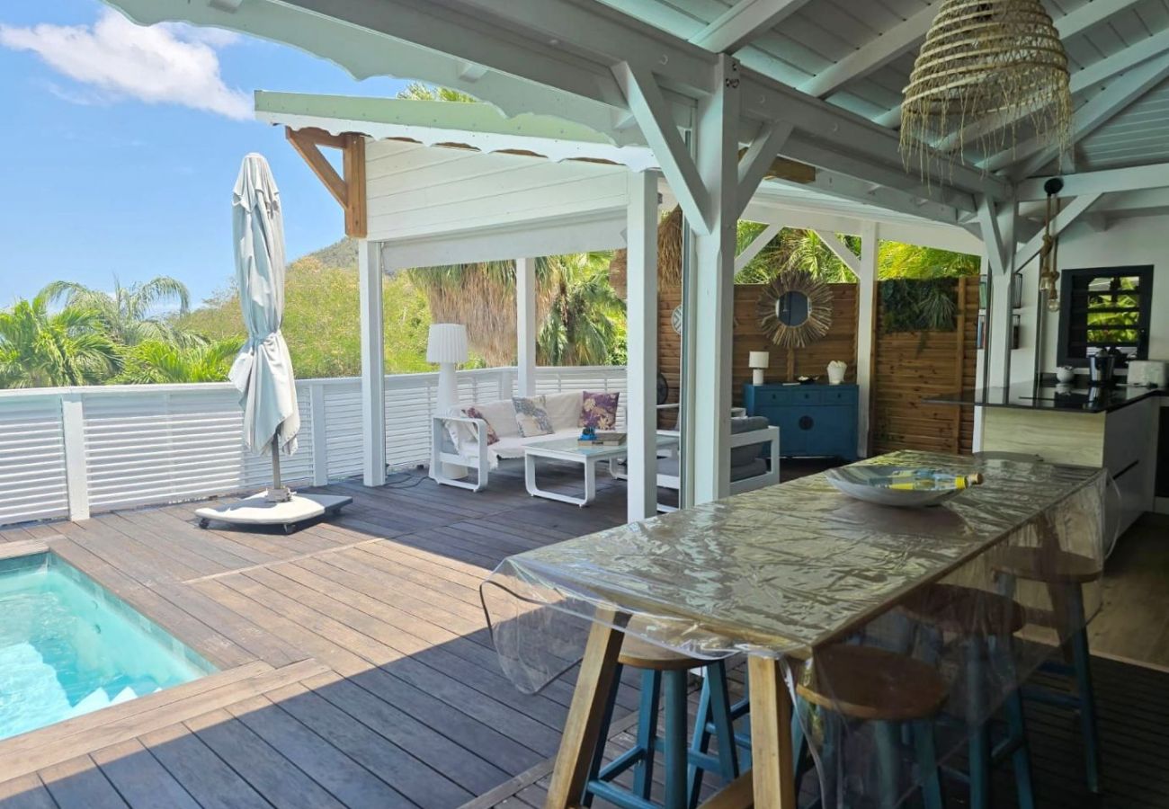 Villa à Deshaies - Villa à Deshaies G128B 3 chambres piscine vue mer