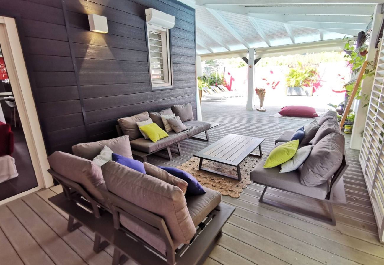 Villa à Saint-François - Villa à Saint François G163C 4 ch piscine plage