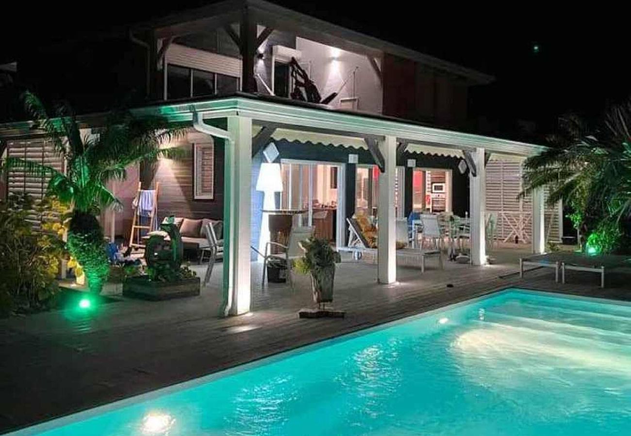 Villa à Saint-François - Villa à Saint François G163C 4 ch piscine plage