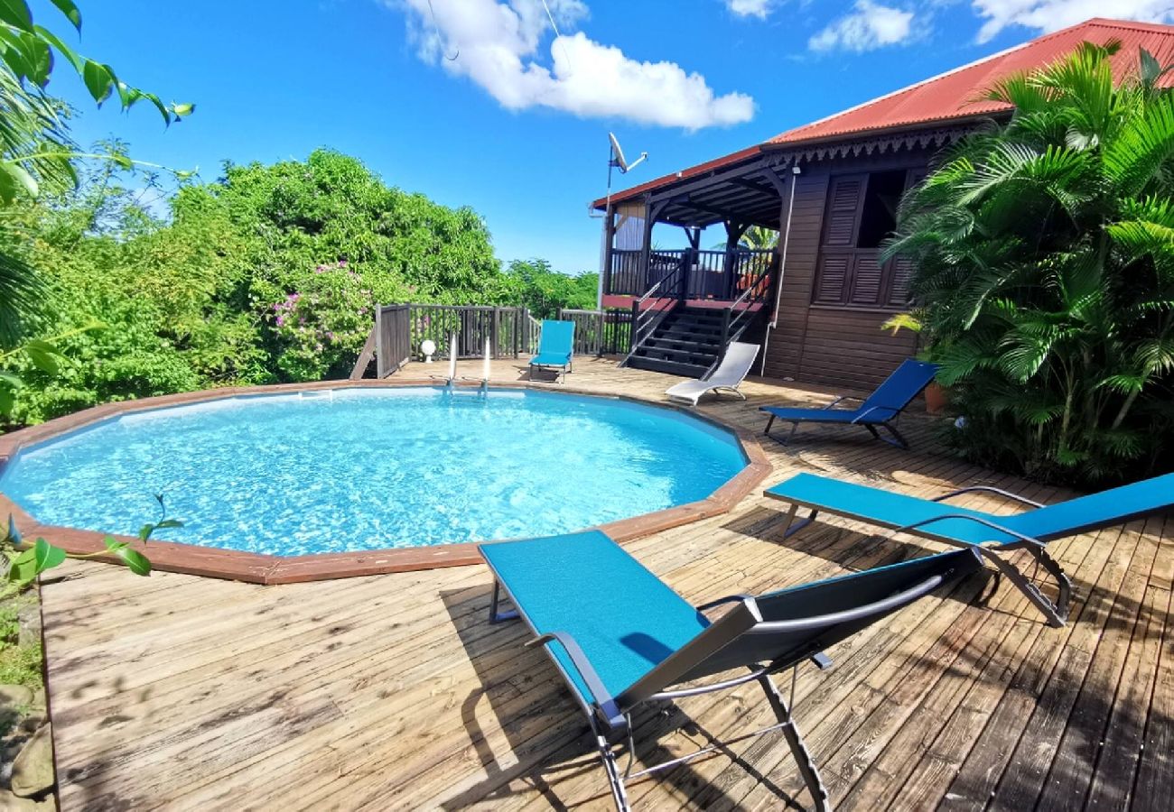Villa à Deshaies - Villa à Deshaies G199 vue mer 11 pers piscine