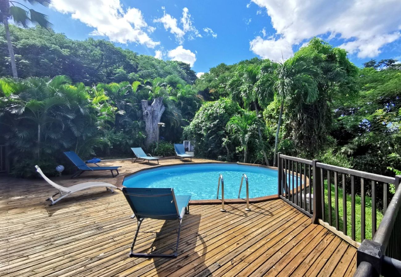 Villa à Deshaies - Villa à Deshaies G199 vue mer 11 pers piscine