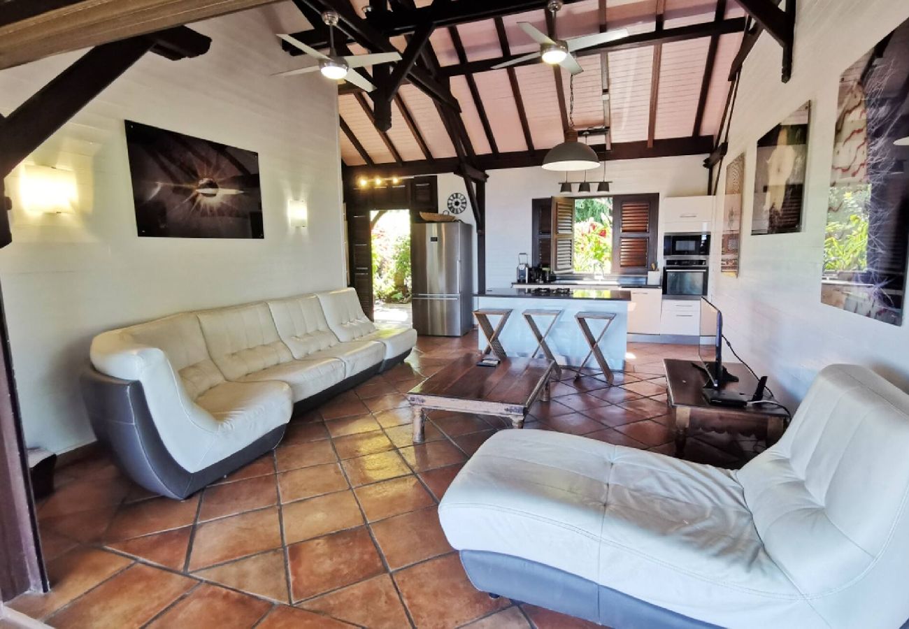 Villa à Deshaies - Villa à Deshaies G199 vue mer 11 pers piscine