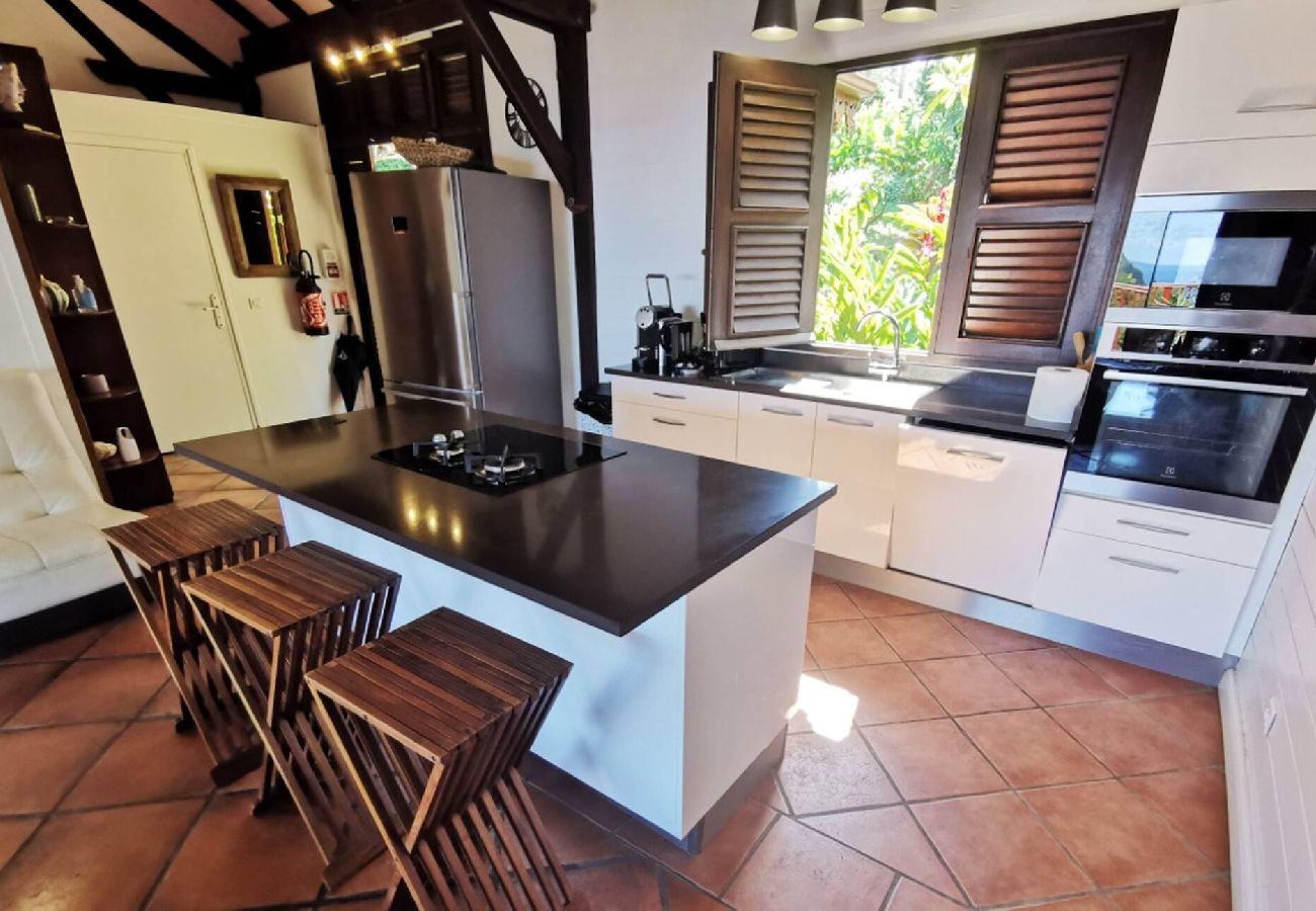 Villa à Deshaies - Villa à Deshaies G199 vue mer 11 pers piscine