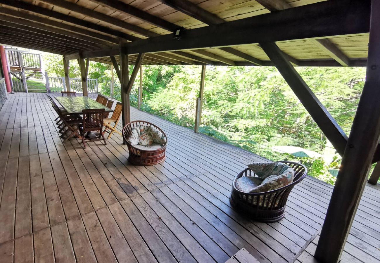 Villa à Deshaies - Villa à Deshaies G199 vue mer 11 pers piscine