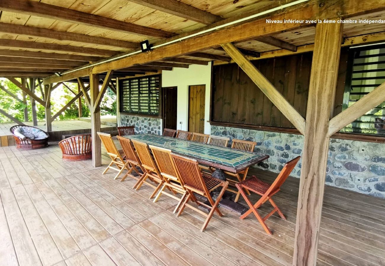 Villa à Deshaies - Villa à Deshaies G199 vue mer 11 pers piscine