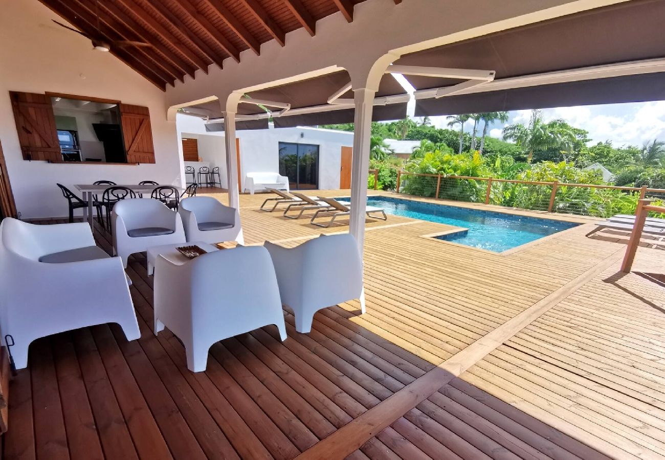 Villa à Deshaies - Villa à Deshaies G209 vue mer 8 pers piscine