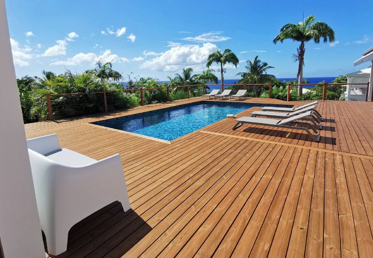 Villa à Deshaies - Villa à Deshaies G209 vue mer 8 pers piscine