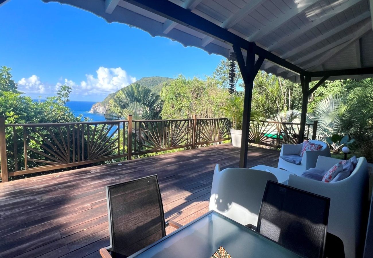 Villa à Deshaies - Villa à Deshaies en Guadeloupe - Ref : G042D