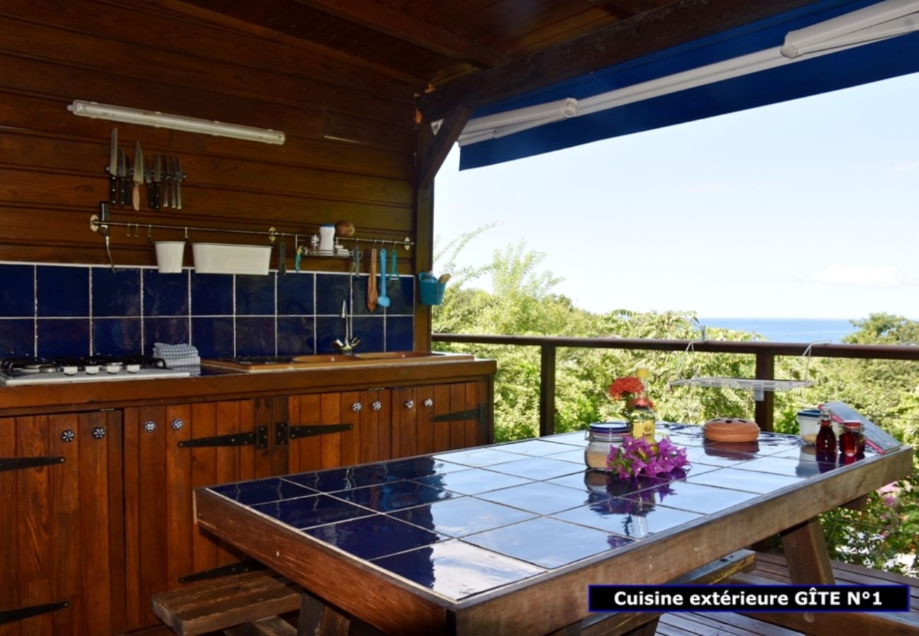 Bungalow à Deshaies - Gite Bleu Outremer 1 à Deshaies ref GEA005